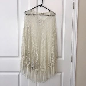 Lace poncho